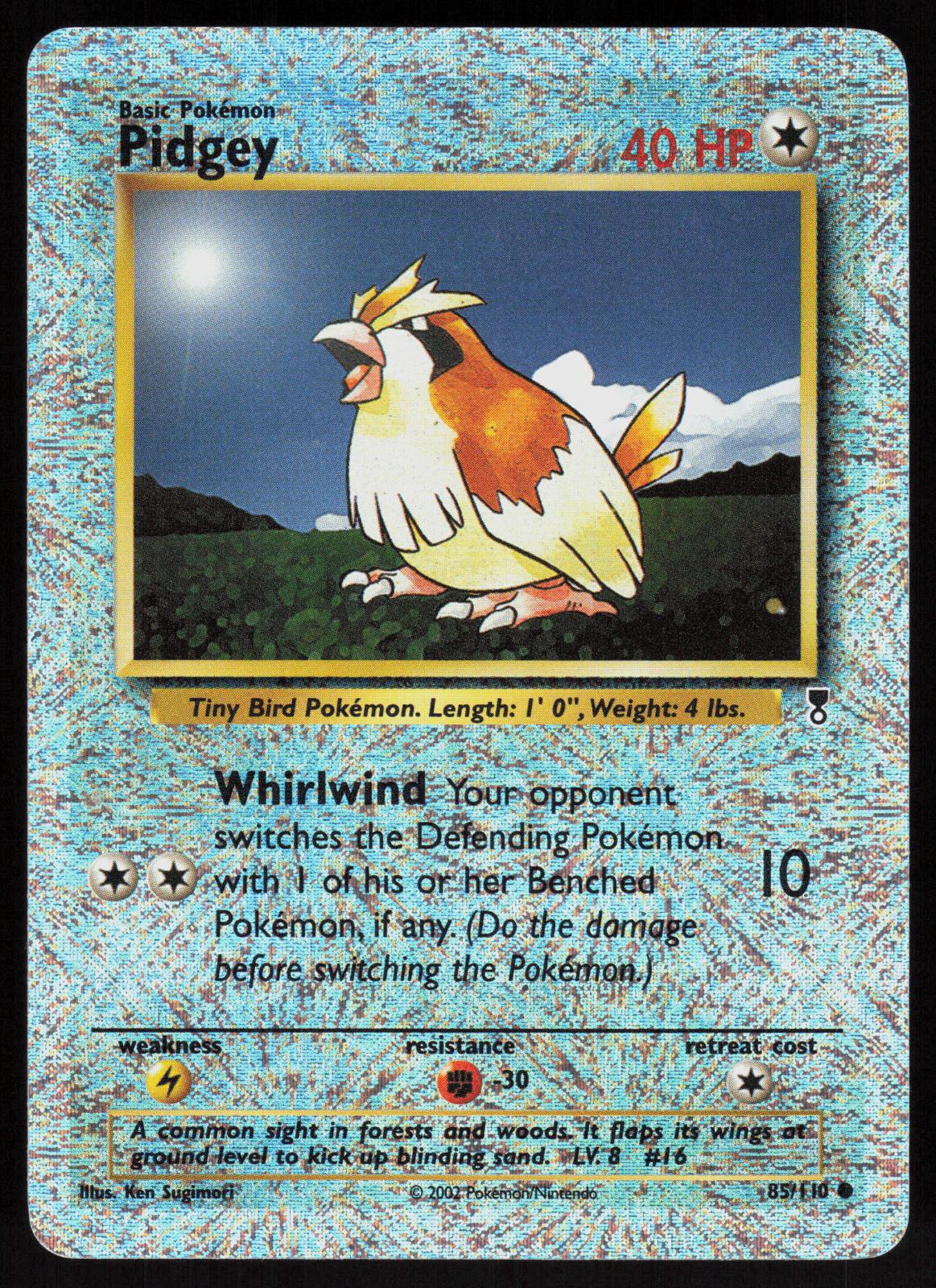 Pokemon Pidgey 85/110 Legendary Collection Reverse Holo Moderately Played