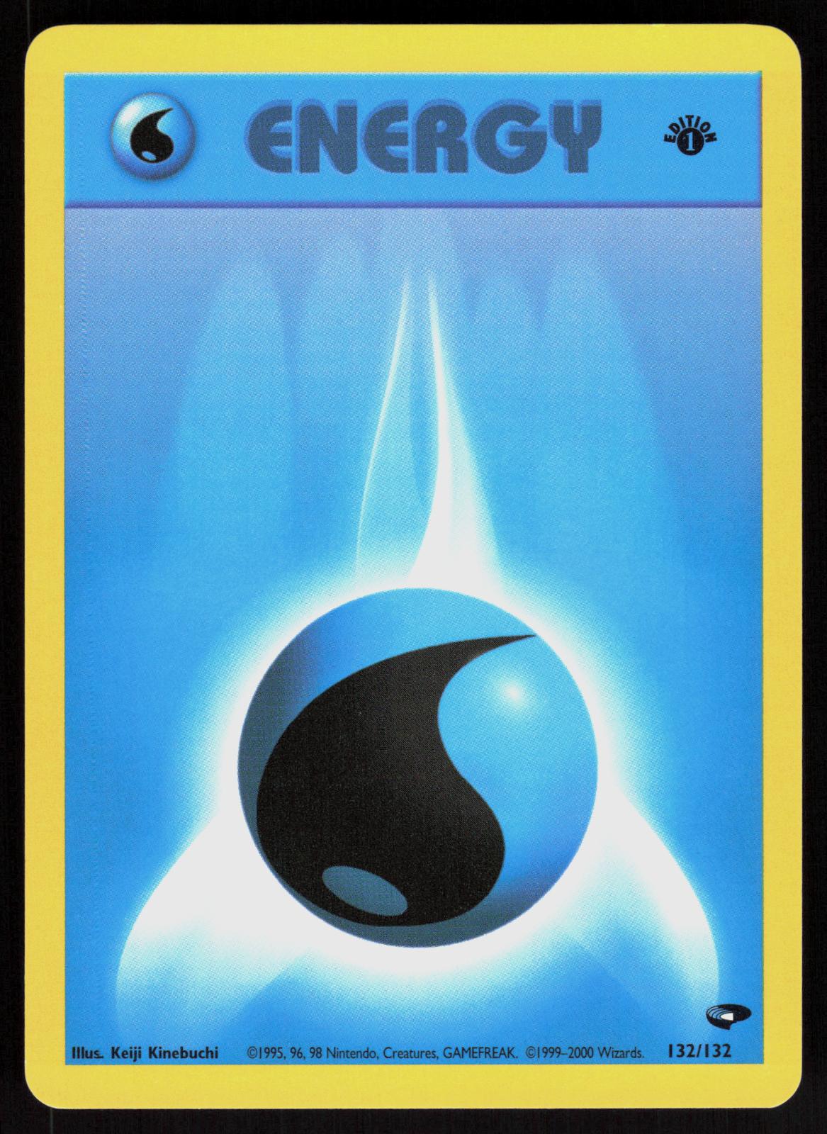 Pokemon Water Energy 132/132 Gym Challenge 1st Edition Near Mint