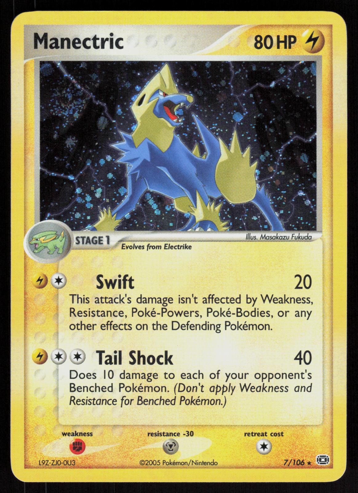 Pokemon Manectric 7/106 Emerald Holo Rare Holo Near Mint
