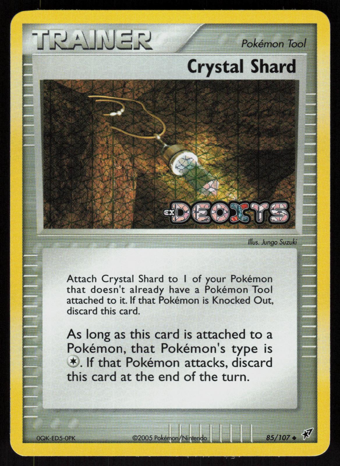 Pokemon Crystal Shard 85/107 Deoxys Uncommon Reverse Holo Near Mint