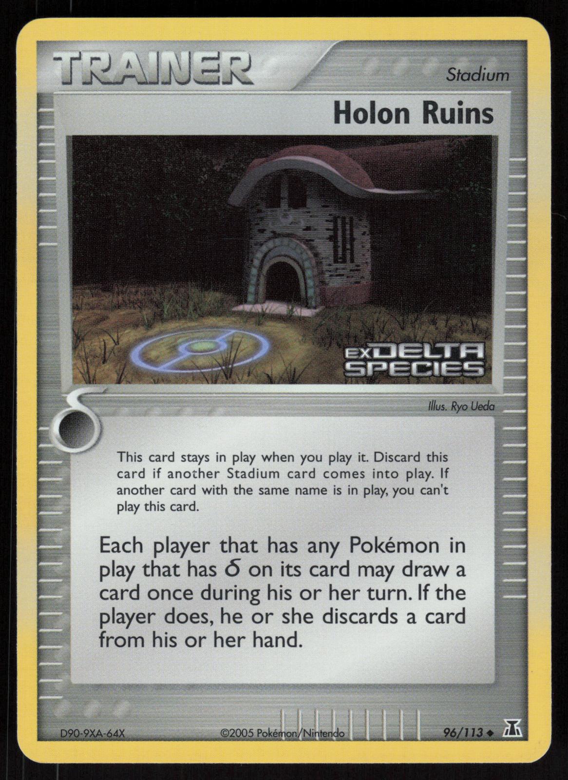Pokemon Holon Ruins 96/113 Delta Species Uncommon Reverse Holo Near Mint
