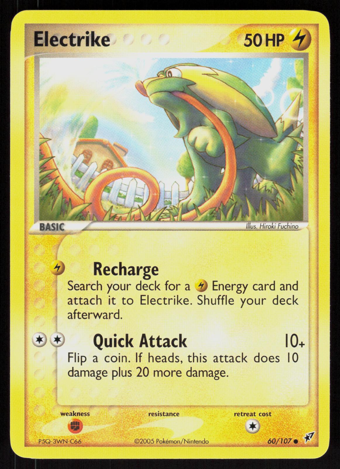 Pokemon Electrike 60/107 Deoxys Common Near Mint