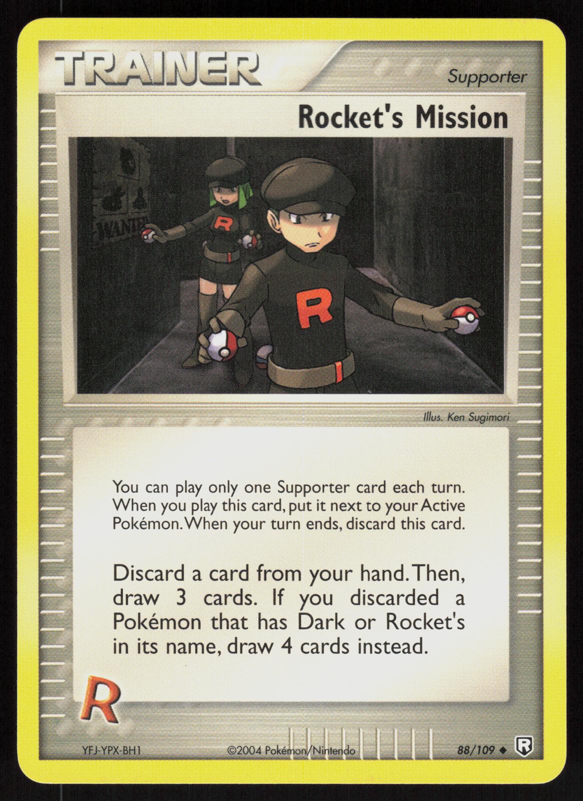 Pokemon Rocket's Mission 88/109 Team Rocket Returns Uncommon Near Mint