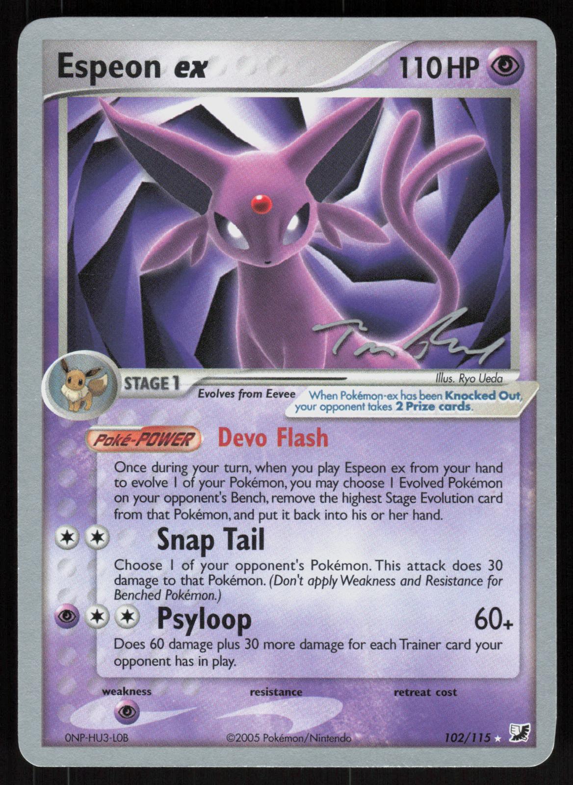 Pokemon Espeon ex 102/115 Unseen Forces World Championships 2007 Near Mint