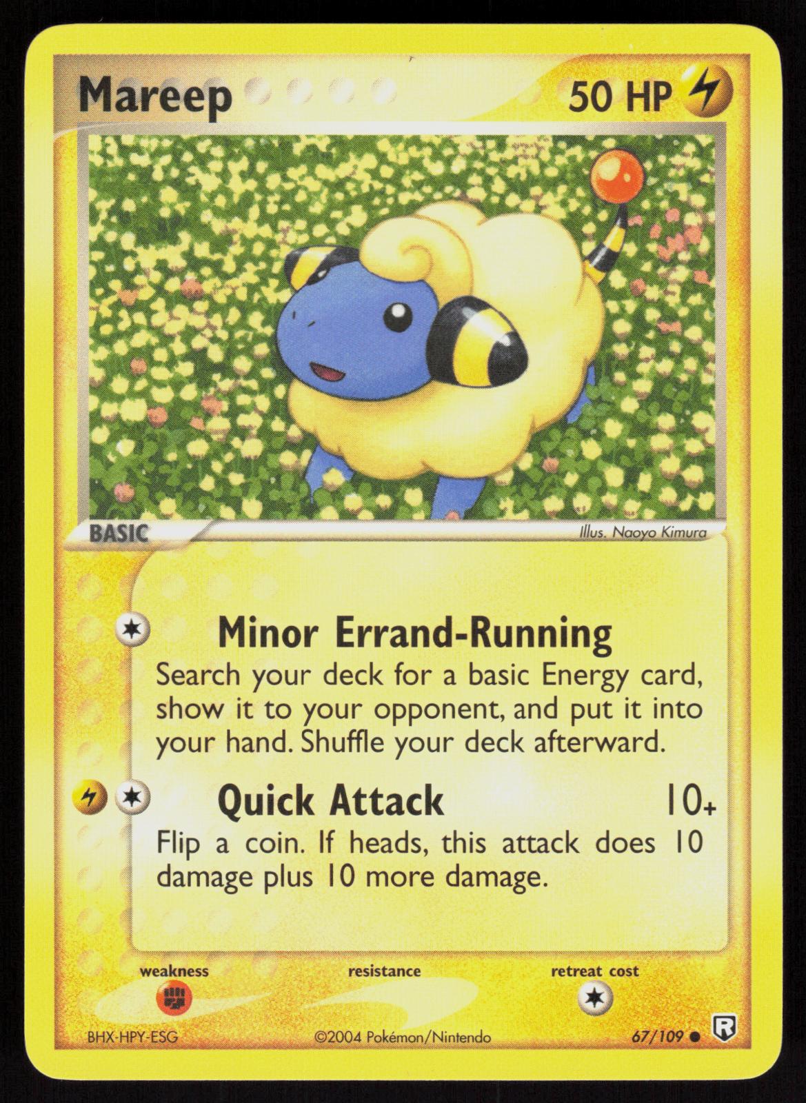 Pokemon Mareep 67/109 Team Rocket Returns Common Near Mint