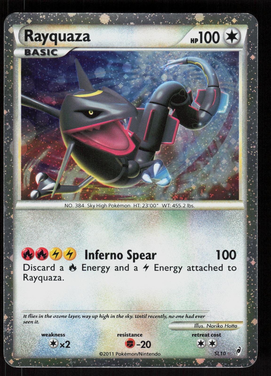 Pokemon Rayquaza SL10 Call of Legends Holo Rare Moderately Played