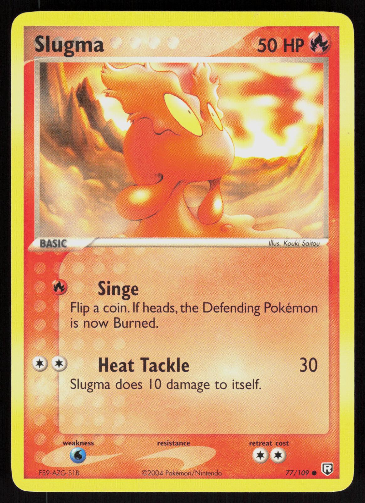 Pokemon Slugma 77/109 Team Rocket Returns Common Near Mint