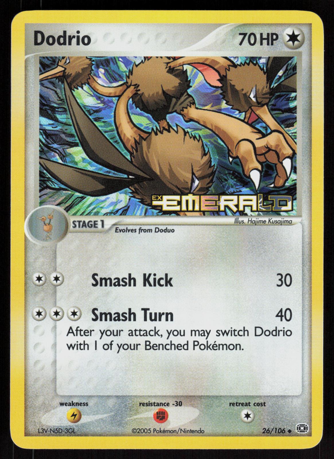 Pokemon Dodrio 26/106 Emerald Uncommon Reverse Holo Near Mint