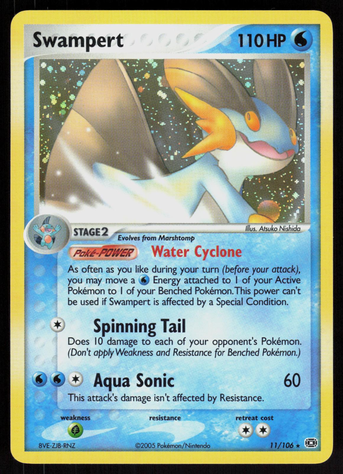 Pokemon Swampert 11/106 Emerald Holo Rare Holo Near Mint