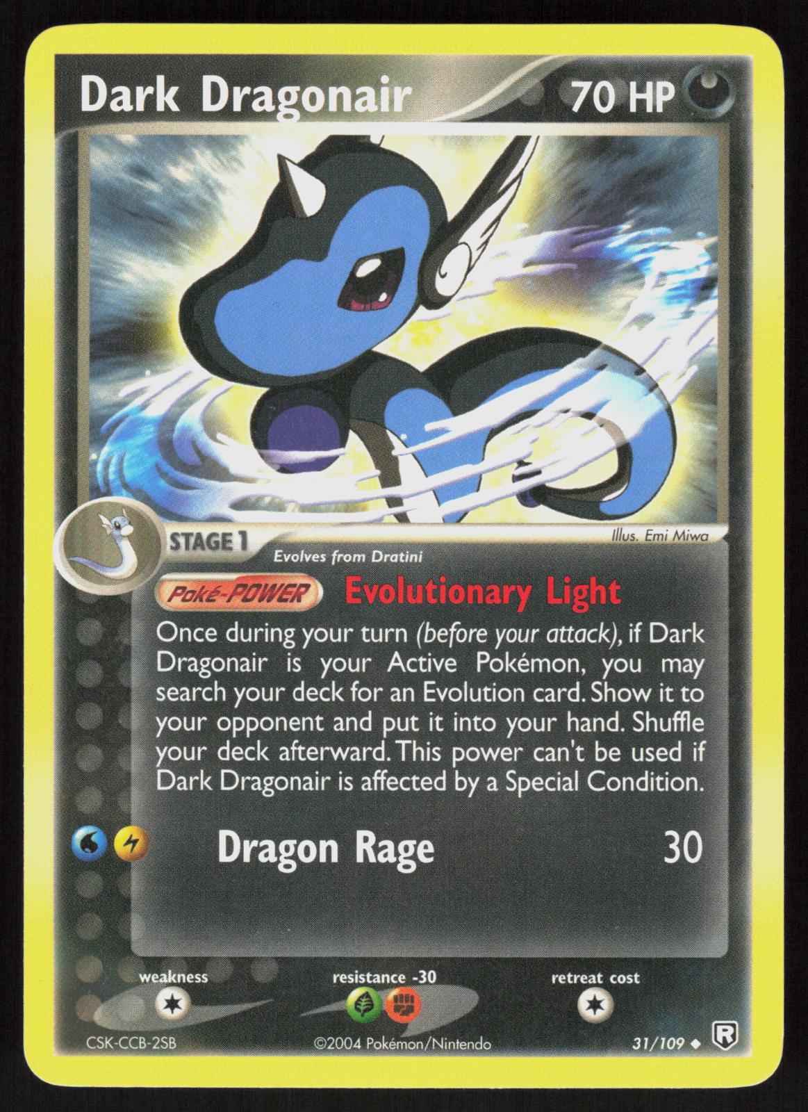 Pokemon Dark Dragonair 31/109 Team Rocket Returns Uncommon Near Mint
