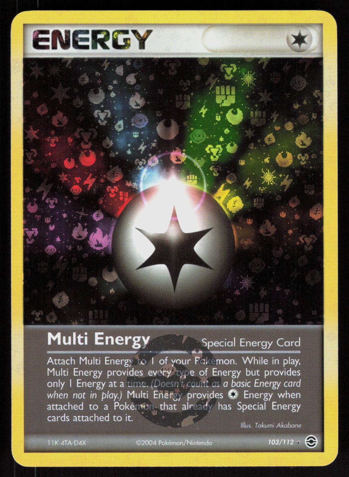 Pokemon Multi Energy 103/112 FireRed & LeafGreen Rare Reverse Holo Near Mint