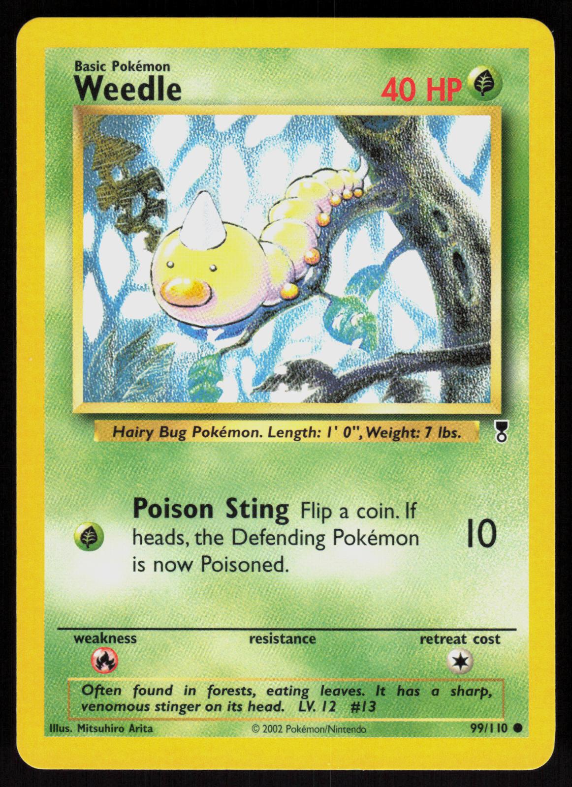 Pokemon Weedle 99/110 Legendary Collection Common Near Mint