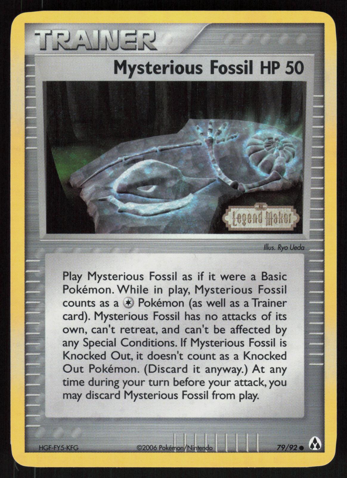 Pokemon Mysterious Fossil 79/92 Legend Maker Common Reverse Holo Near Mint