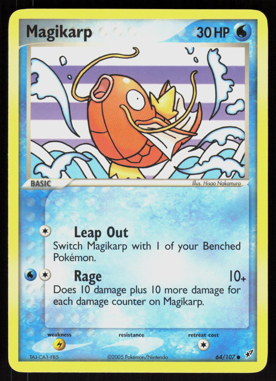 Pokemon Magikarp 64/107 Deoxys Common Near Mint