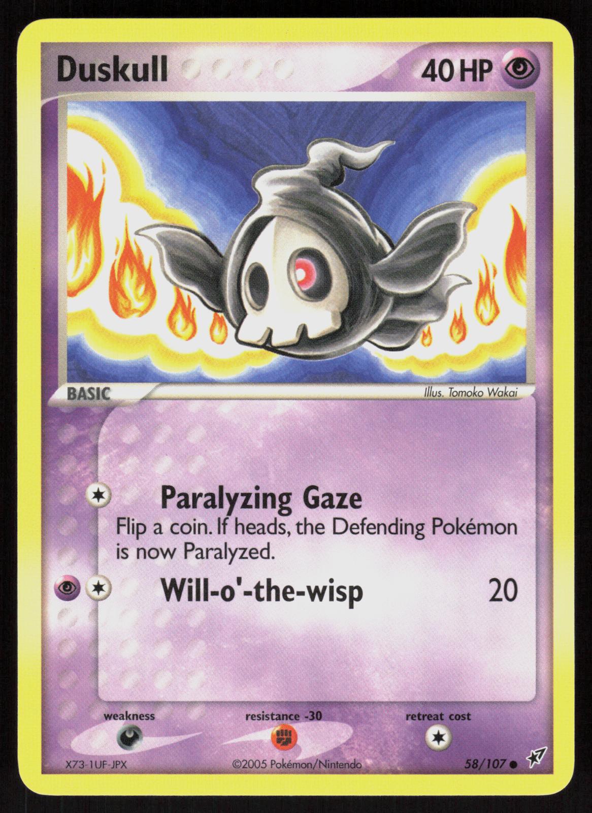 Pokemon Duskull 58/107 Deoxys Common Near Mint