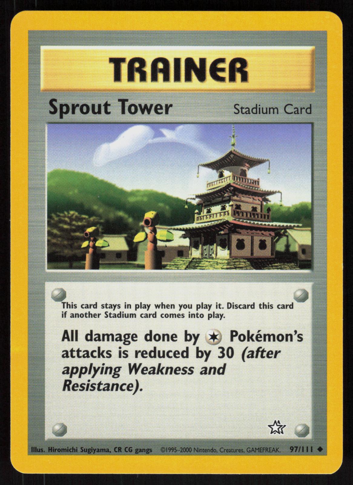 Pokemon Sprout Tower 97/111 Neo Genesis Uncommon Near Mint