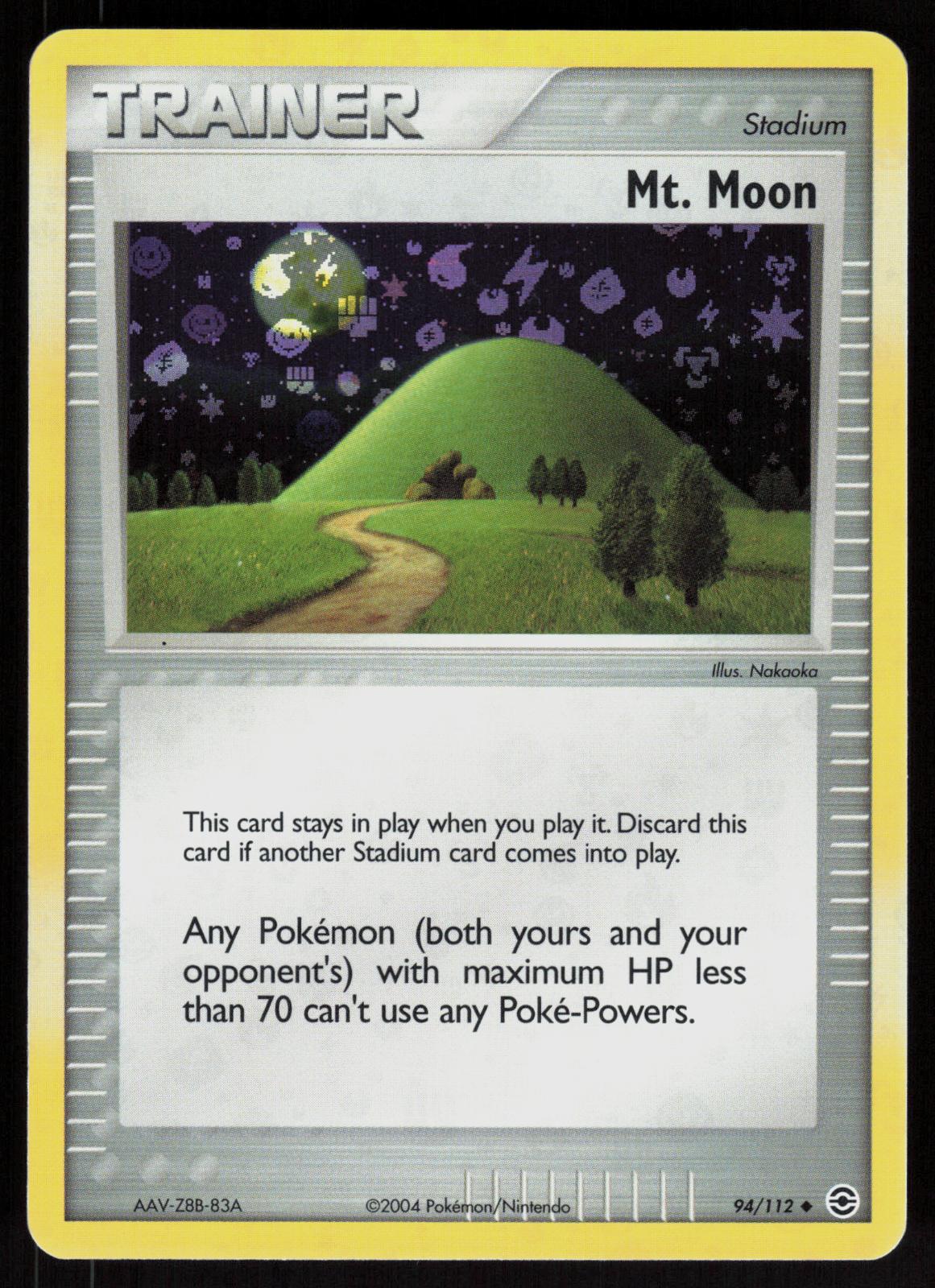 Pokemon Mt. Moon 94/112 FireRed & LeafGreen Uncommon Reverse Holo Near Mint
