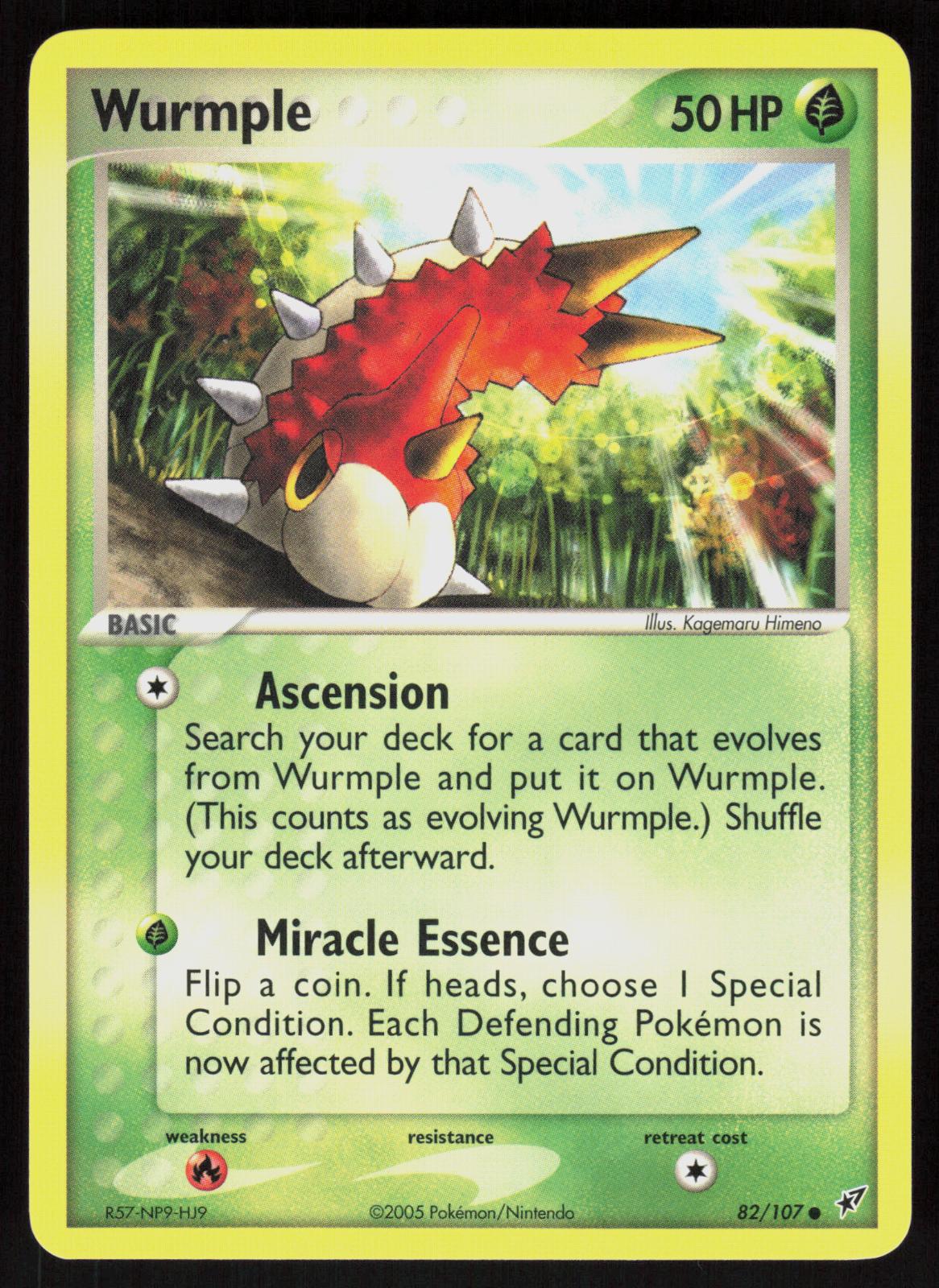 Pokemon Wurmple 82/107 Deoxys Common Near Mint