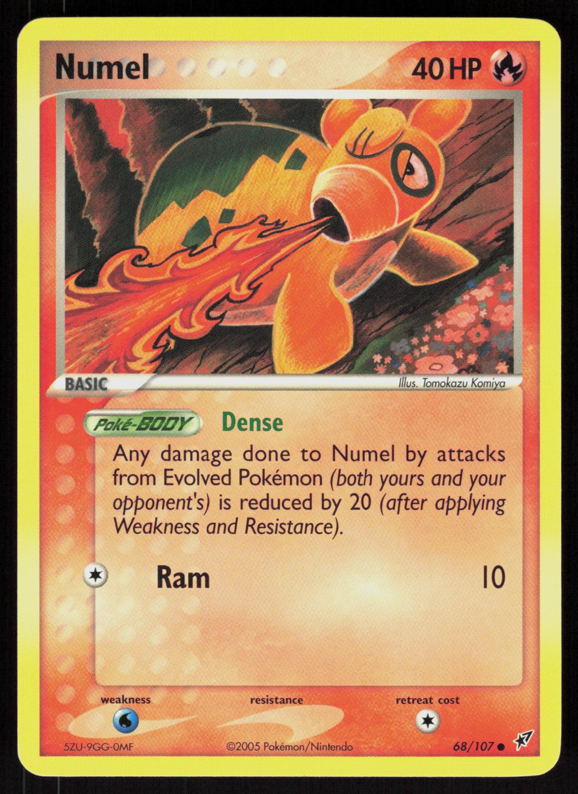 Pokemon Numel 68/107 Deoxys Common Near Mint