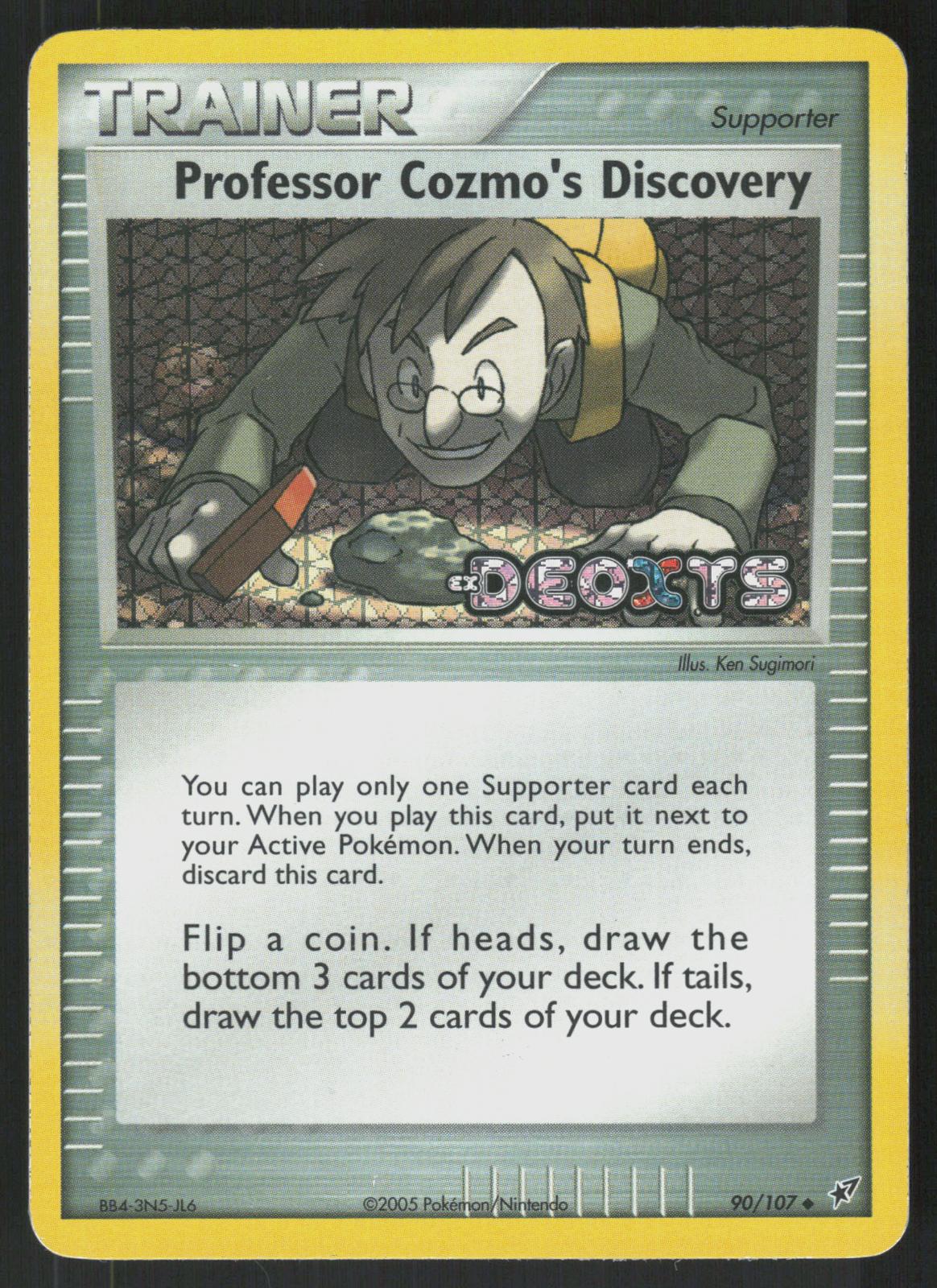 Pokemon Professor Cozmo's Discovery 90/107 Deoxys Uncommon Reverse Holo MP