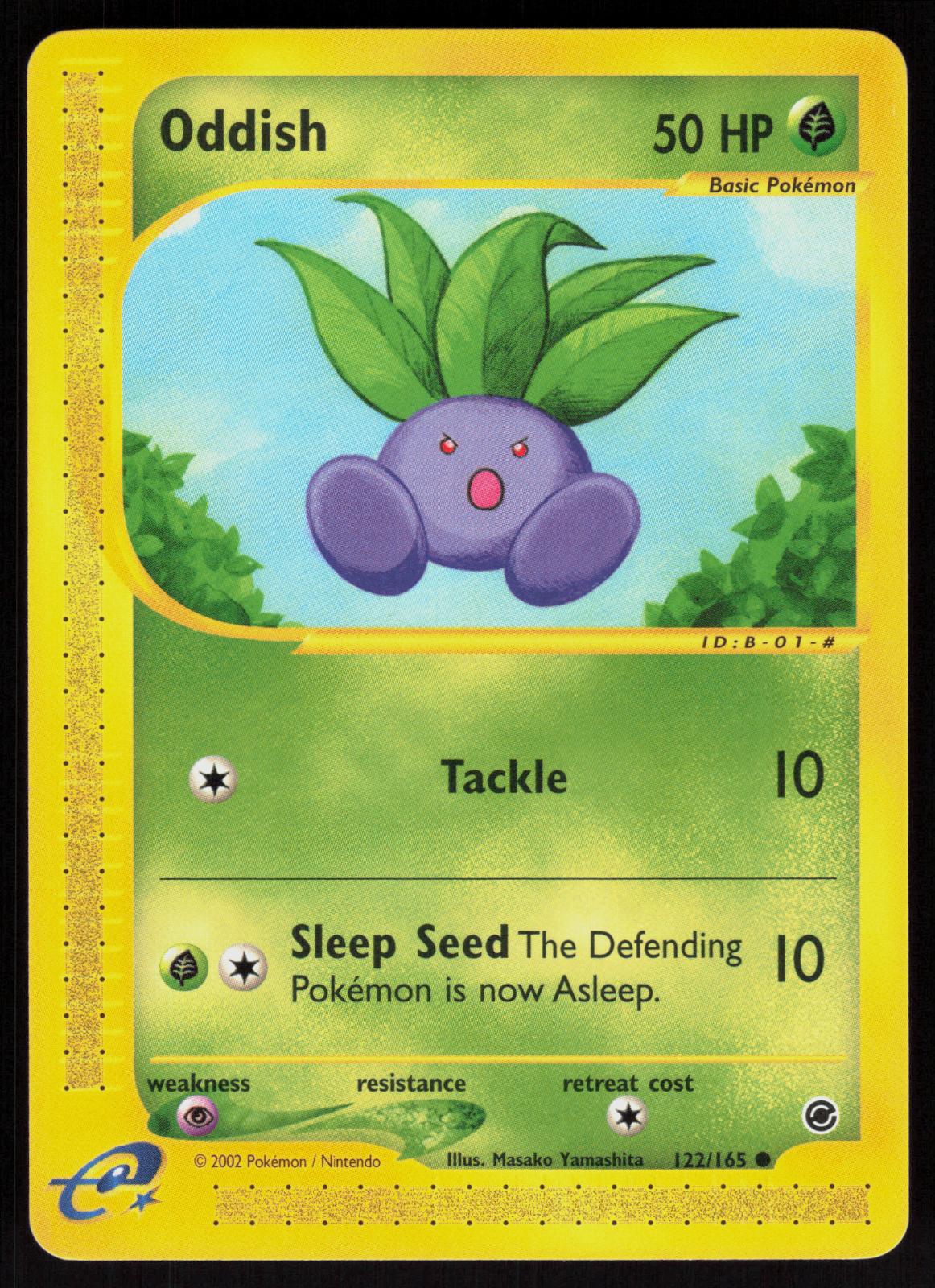 Pokemon Oddish 122/165 Expedition Base Set Common Near Mint