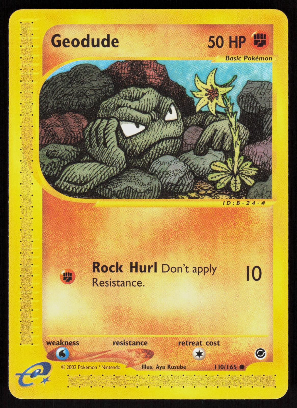 Pokemon Geodude 110/165 Expedition Base Set Common Near Mint