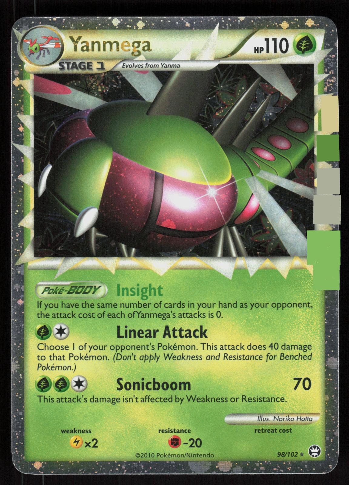 Pokemon Yanmega 98/102 HGSS Triumphant Prime Rare Lightly Played