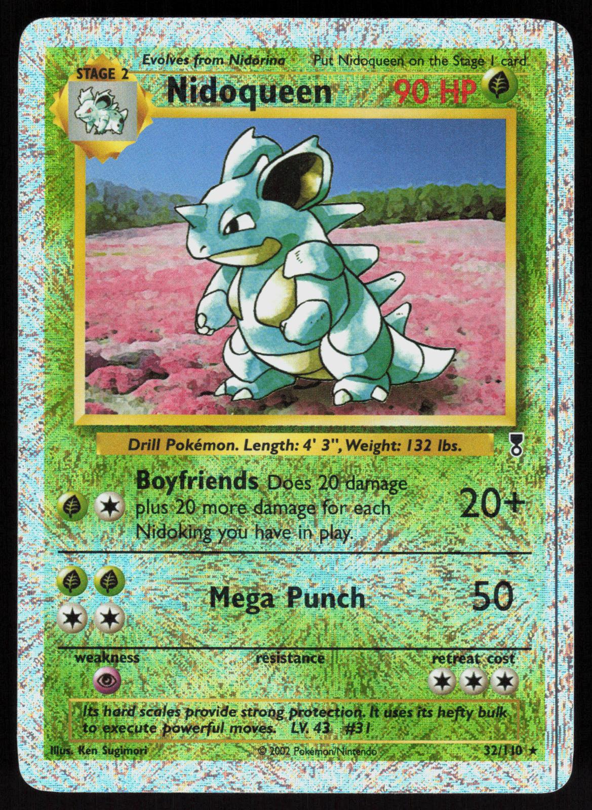 Pokemon Nidoqueen 32/110 Legendary Collection Rare Reverse Holo Near Mint