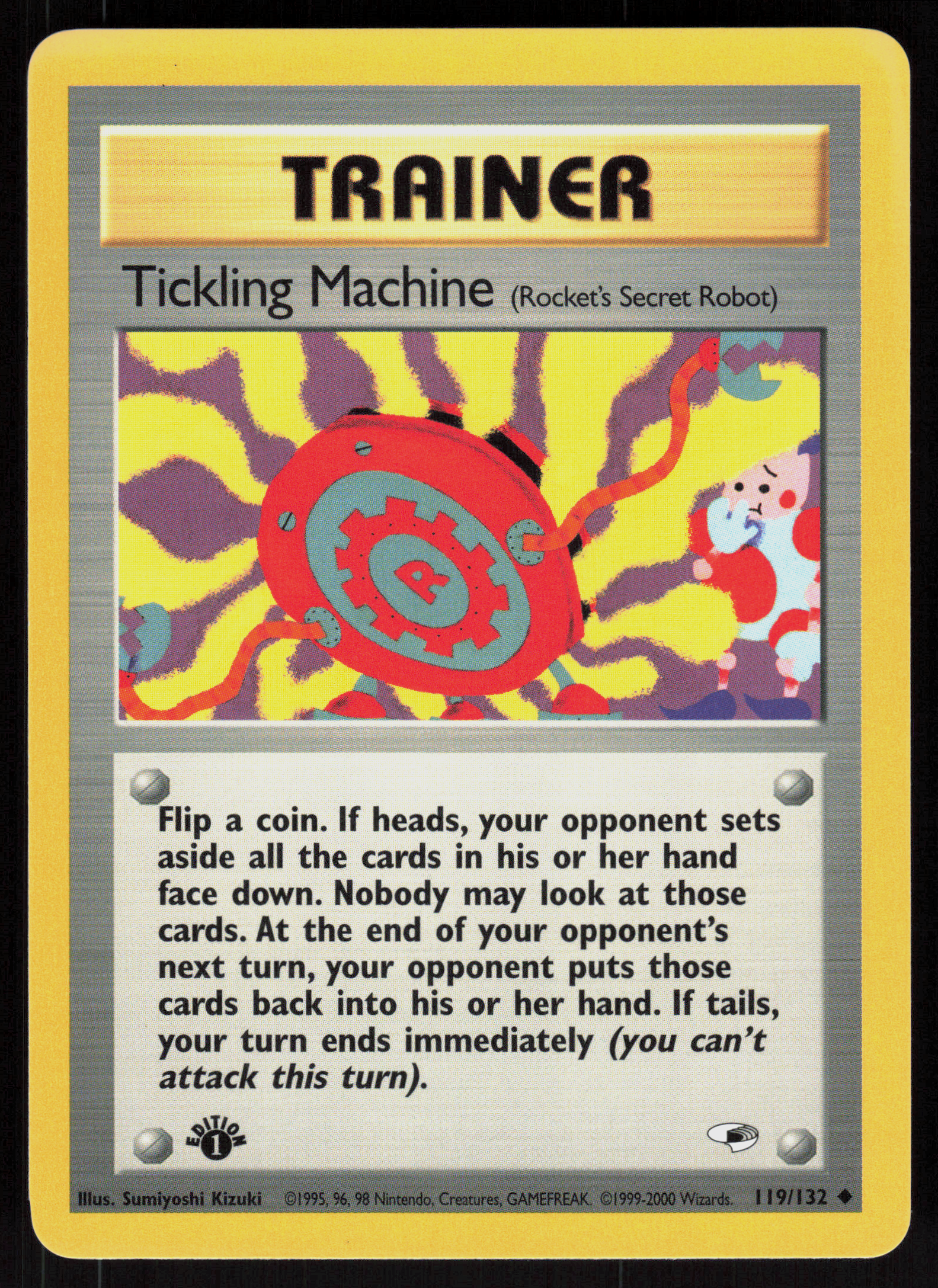 Pokemon Tickling Machine 119/132 Gym Heroes Uncommon 1st Edition Near Mint