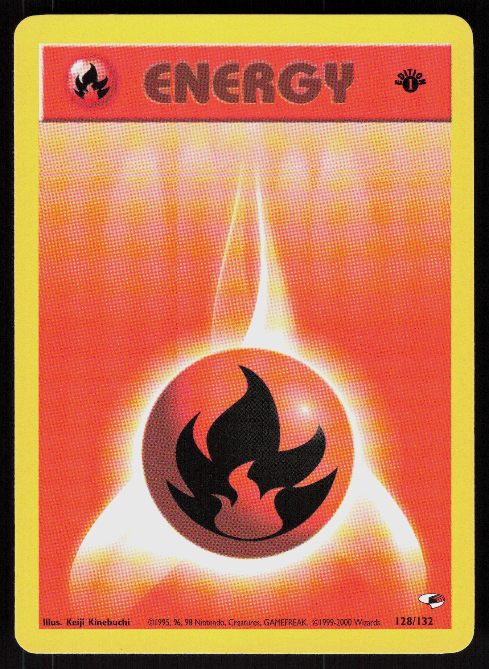 Pokemon Fire Energy 128/132 Gym Heroes 1st Edition Near Mint