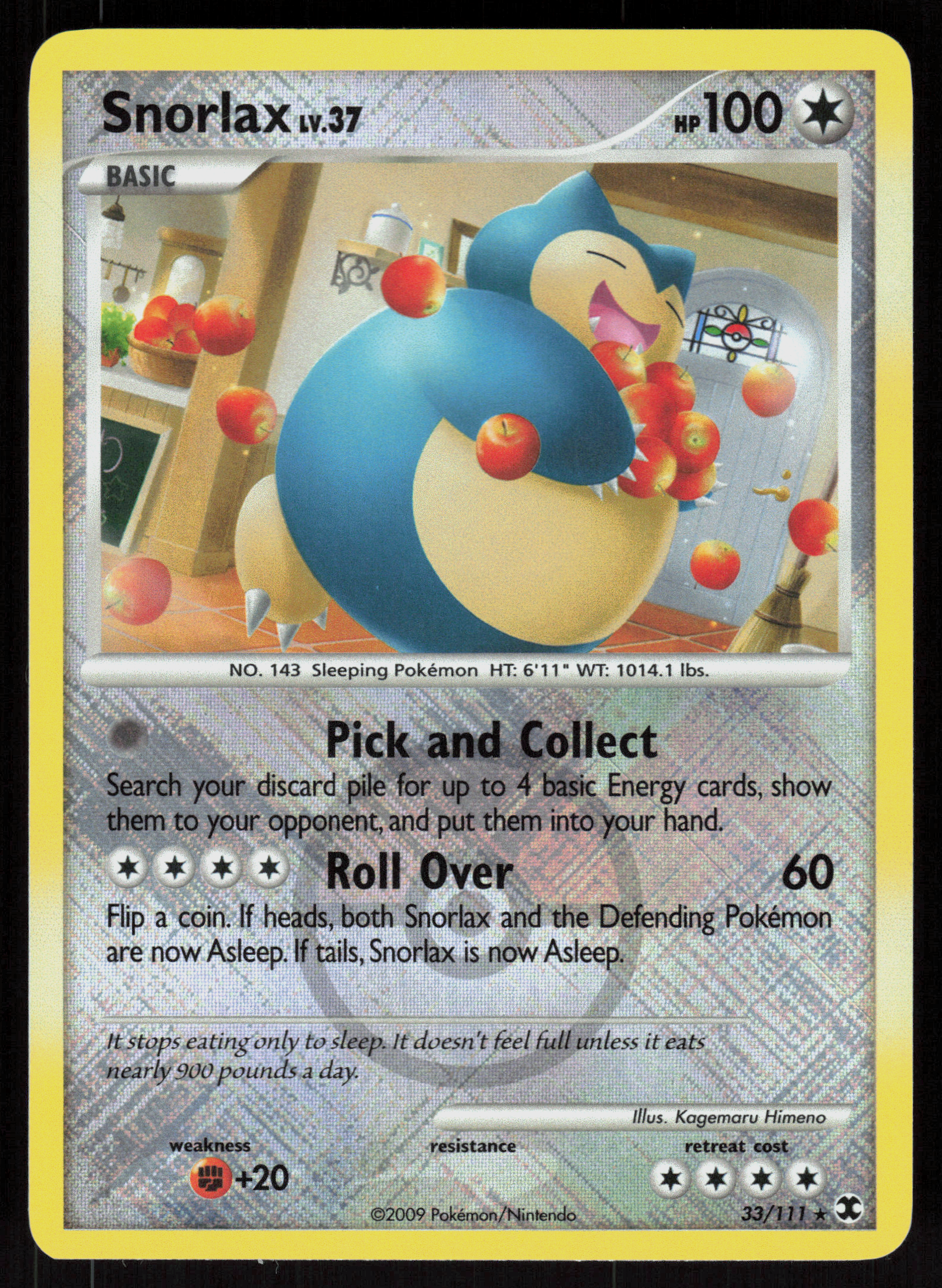 Snorlax 33/111 - League Promo - Near Mint