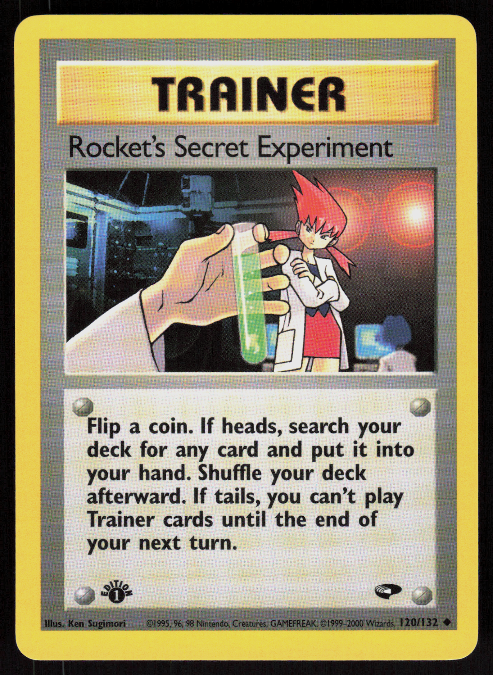 Pokemon Rocket's Secret Experiment 120/132 Gym Challenge Uncommon 1st Edition NM
