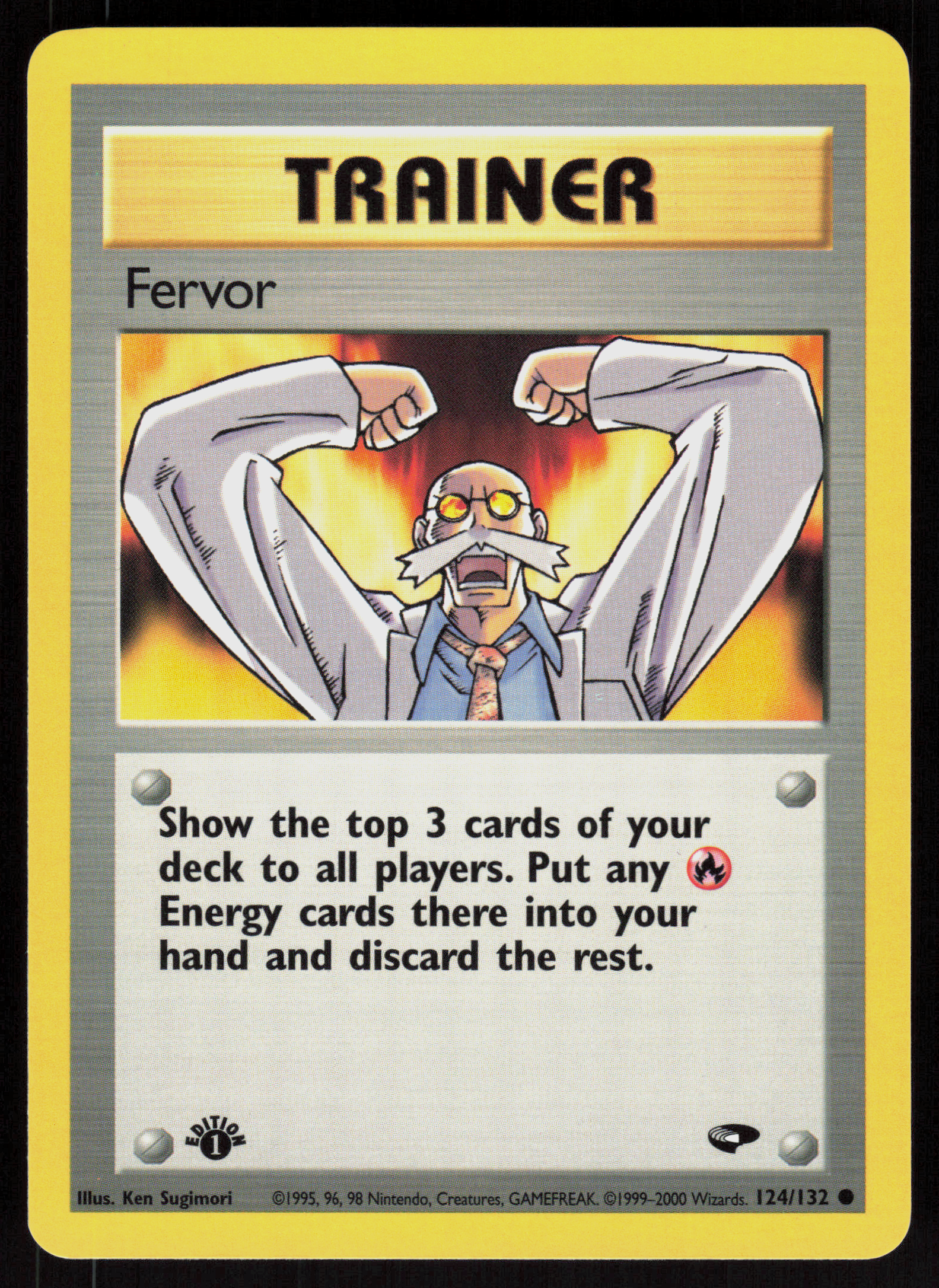 Pokemon Fervor 124/132 Gym Challenge Common 1st Edition Near Mint