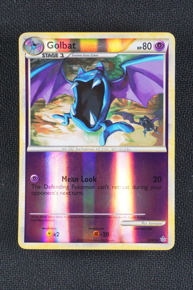 Golbat 30/95 - HGSS Unleashed - Reverse Holo
