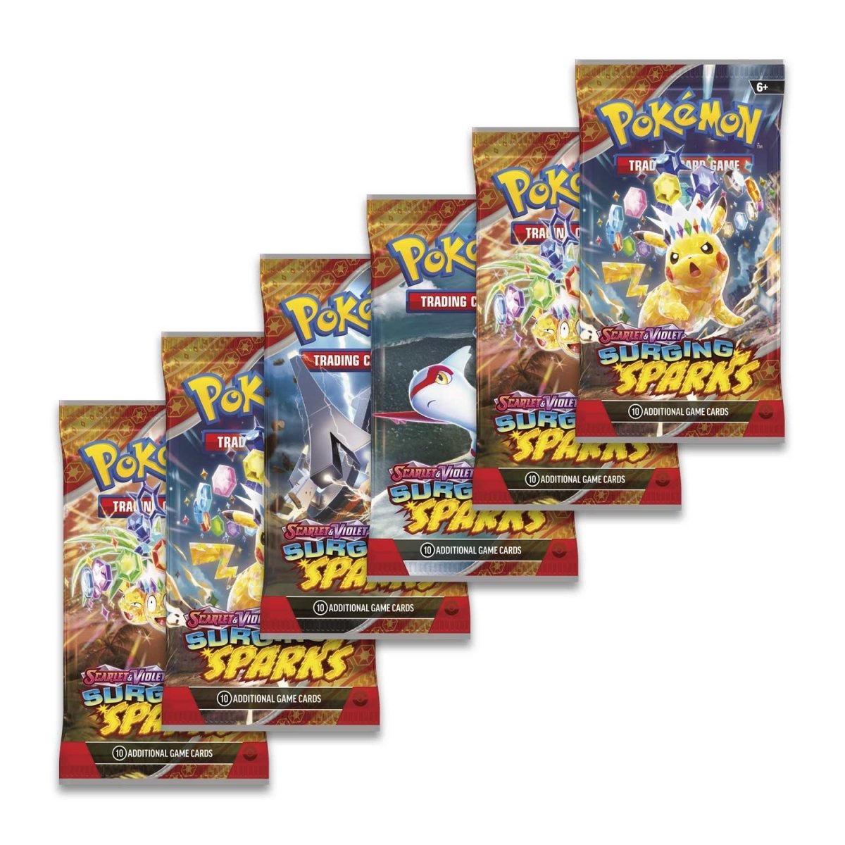 Pokemon - Scarlet & Violet Surging Sparks - Booster Bundle (6 Packs) - 0% VAT GVMS