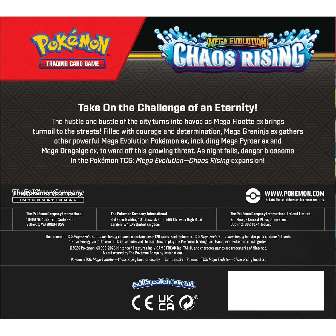 Pokemon - ME Chaos Rising - Booster Box - 0% VAT GVMS