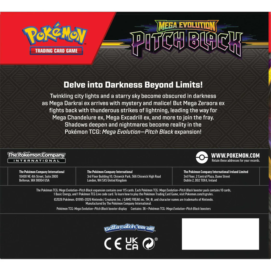 Pokemon - ME Pitch Black - Booster Box - 0% VAT GVMS