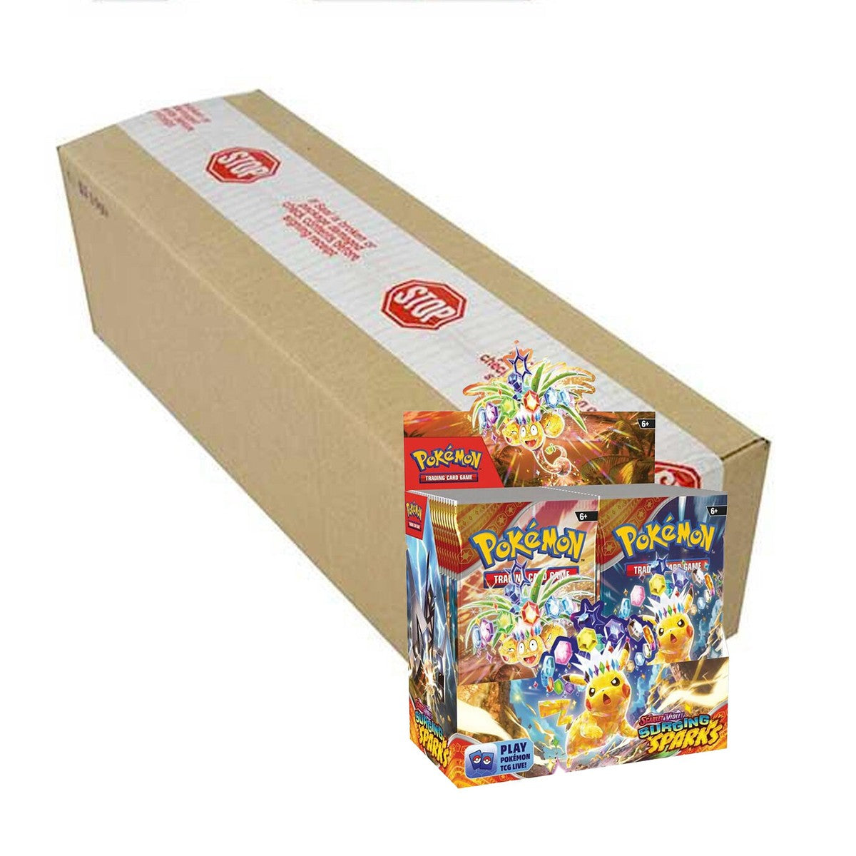 Pokemon - Surging Sparks - Booster Box Case (6 Boxes) - 0% VAT GVMS