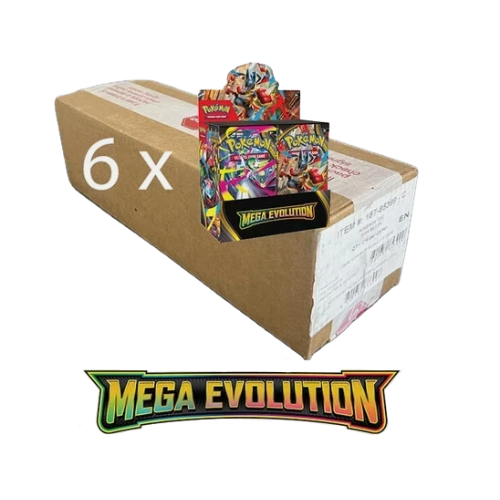 Pokemon - Mega Evolutions - ENHANCED Booster Box Case (6 Boxes) - 0% VAT GVMS