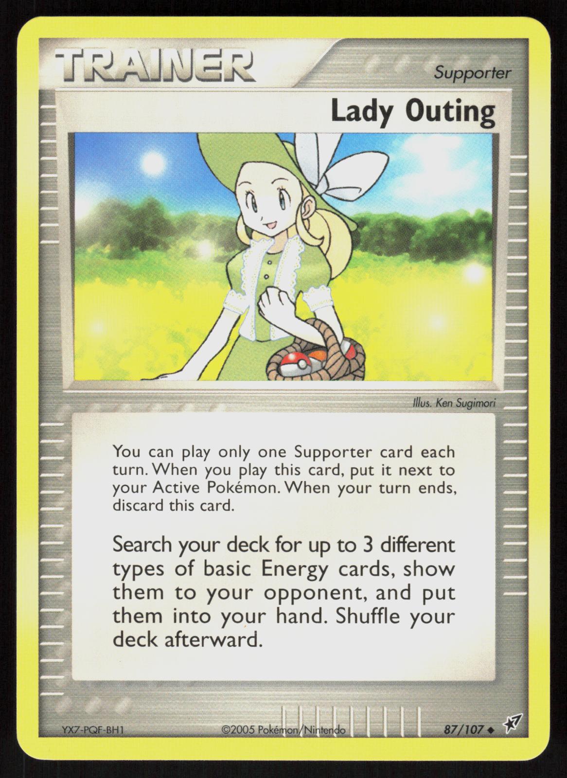Pokemon Lady Outing 87/107 Deoxys Uncommon Near Mint