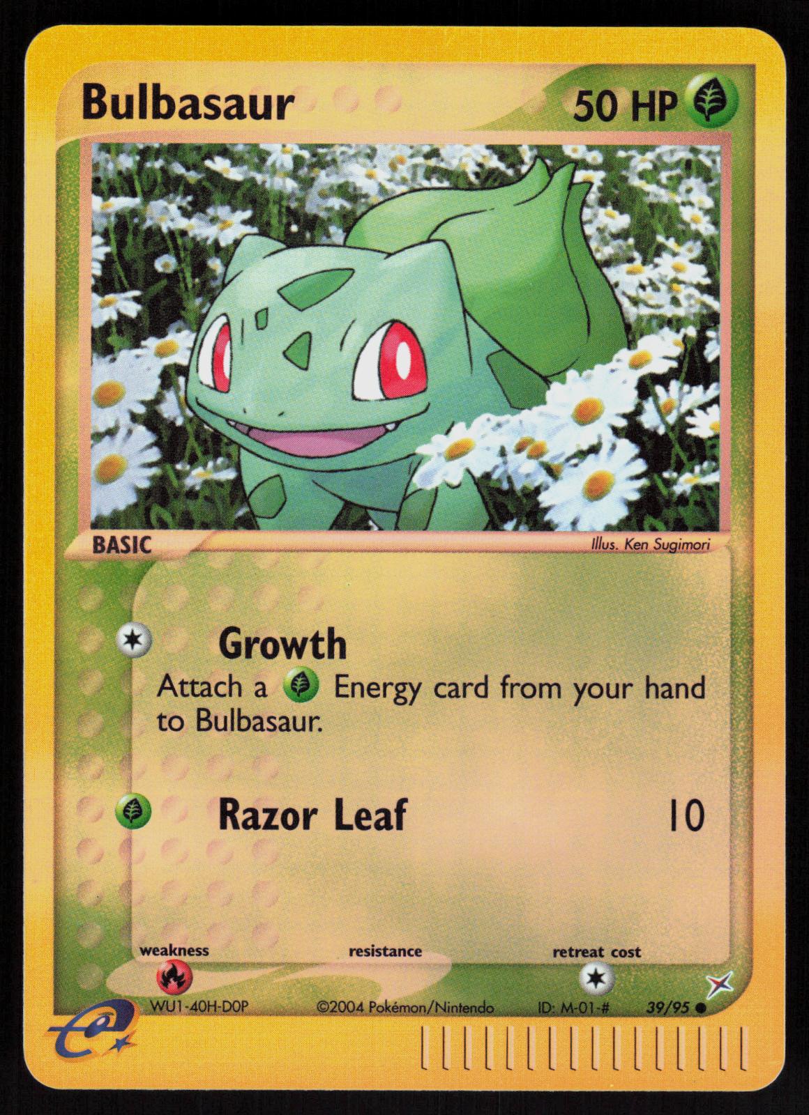 Pokemon Bulbasaur 39/95 Team Magma vs Team Aqua Common Reverse Holo Near Mint