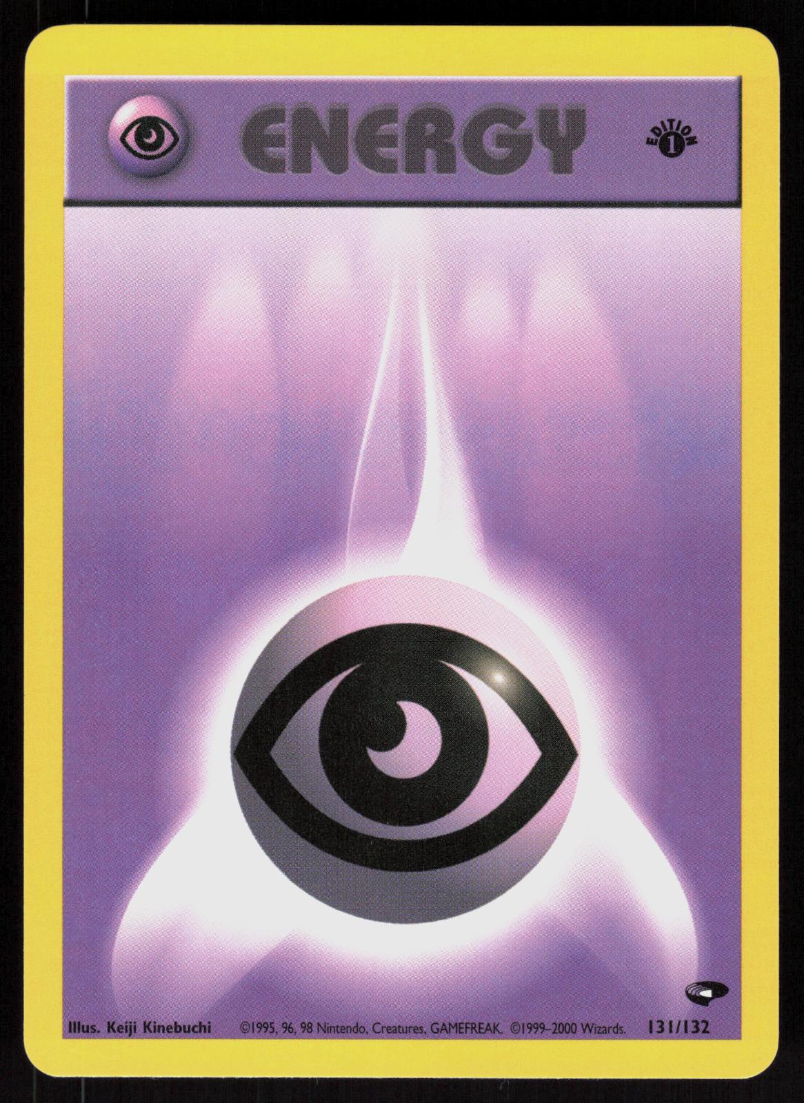 Pokemon Psychic Energy 131/132 Gym Challenge 1st Edition Near Mint