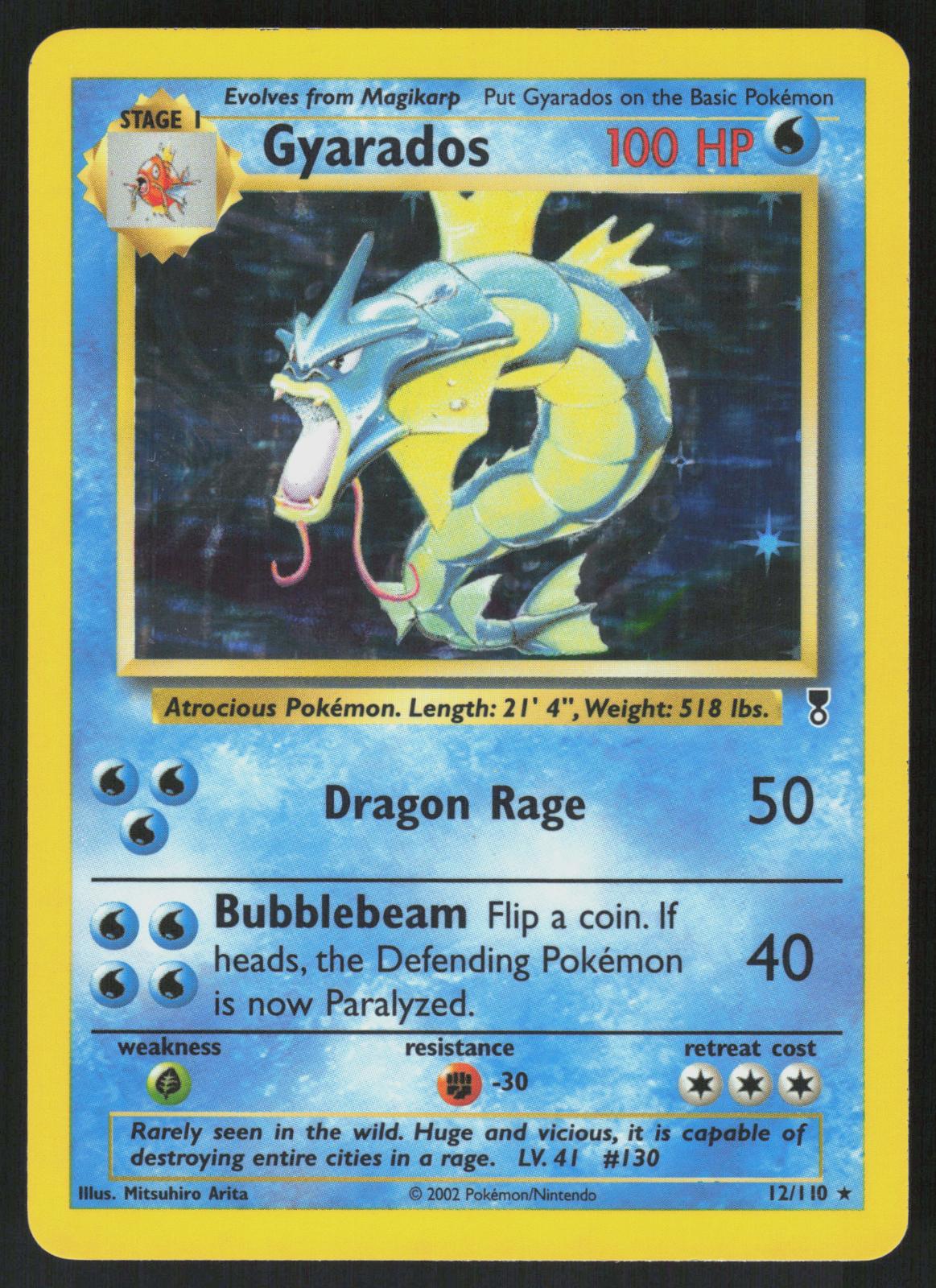 Pokemon Gyarados 12/110 Legendary Collection Holo Rare Near Mint