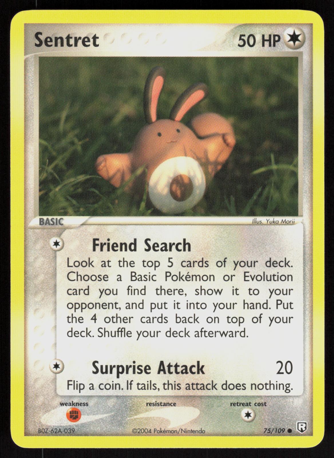 Pokemon Sentret 75/109 Team Rocket Returns Common Near Mint