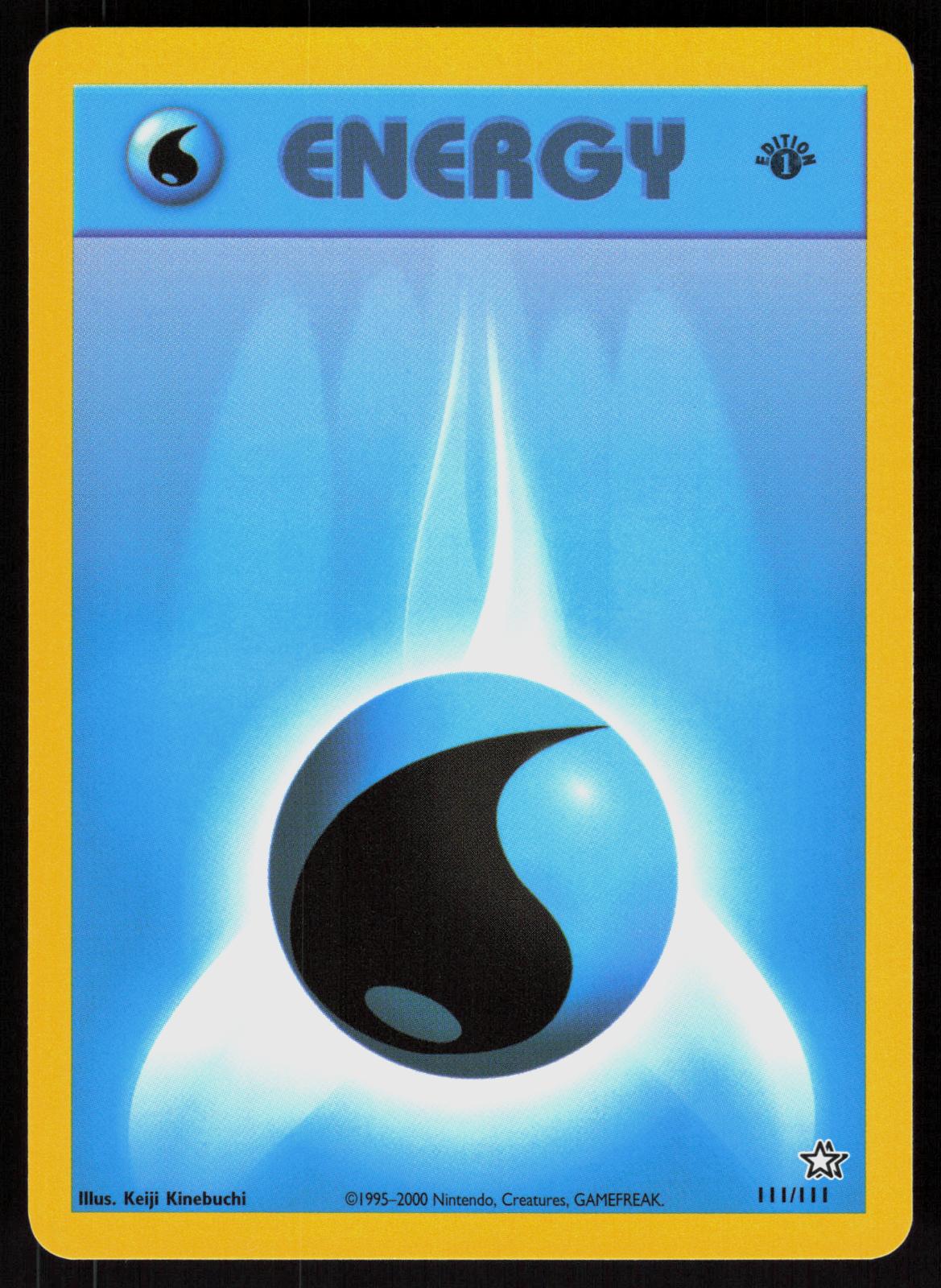Pokemon Water Energy 111/111 Neo Genesis 1st Edition Near Mint