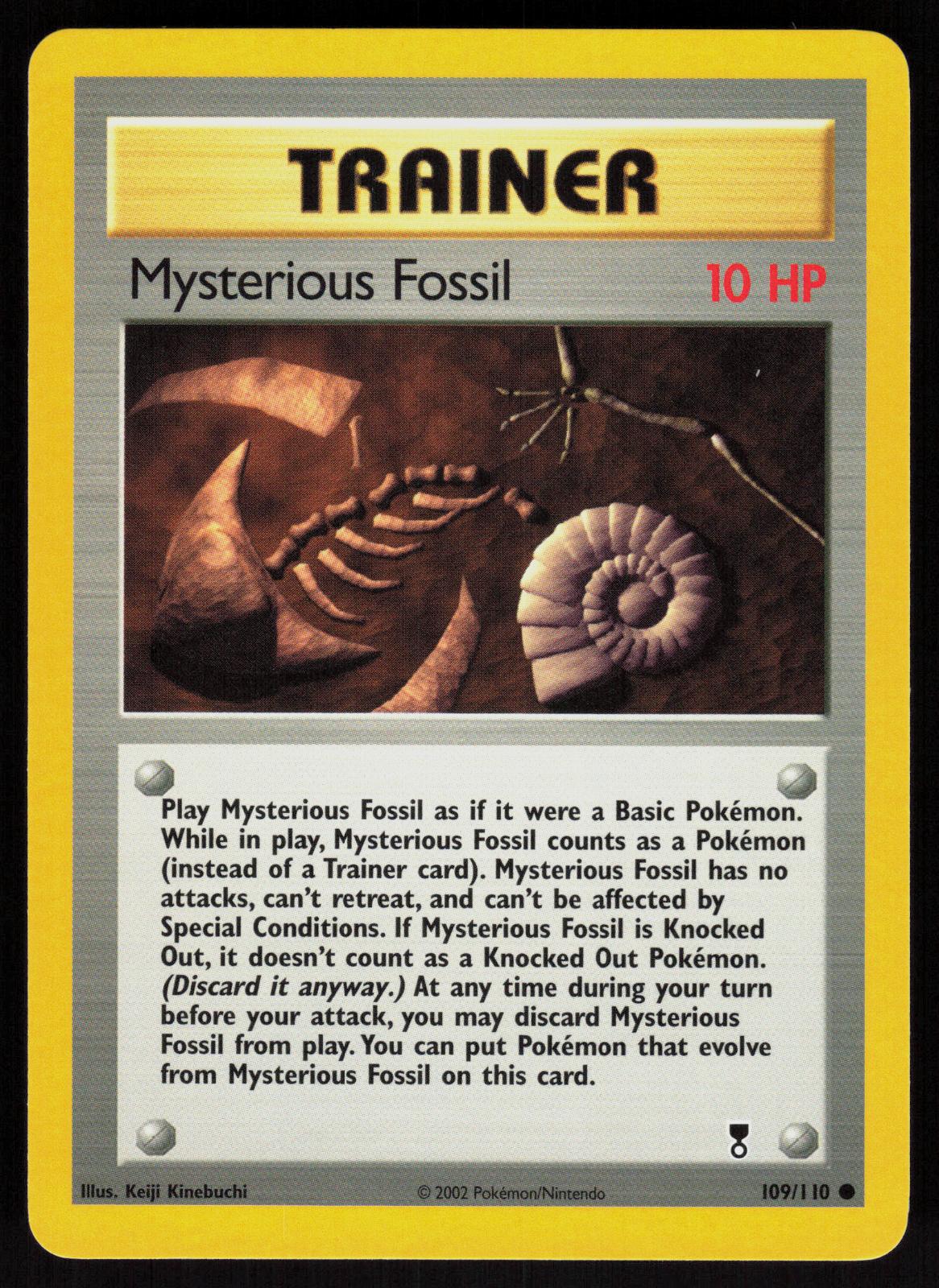 Pokemon Mysterious Fossil 109/110 Legendary Collection Common Near Mint