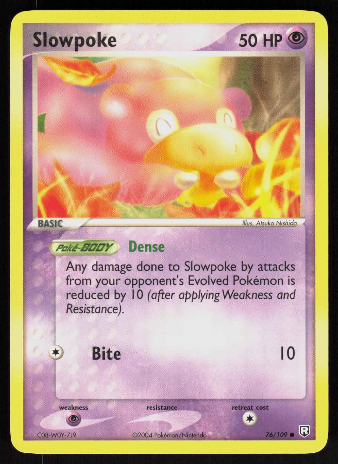 Pokemon Slowpoke 76/109 Team Rocket Returns Common Near Mint
