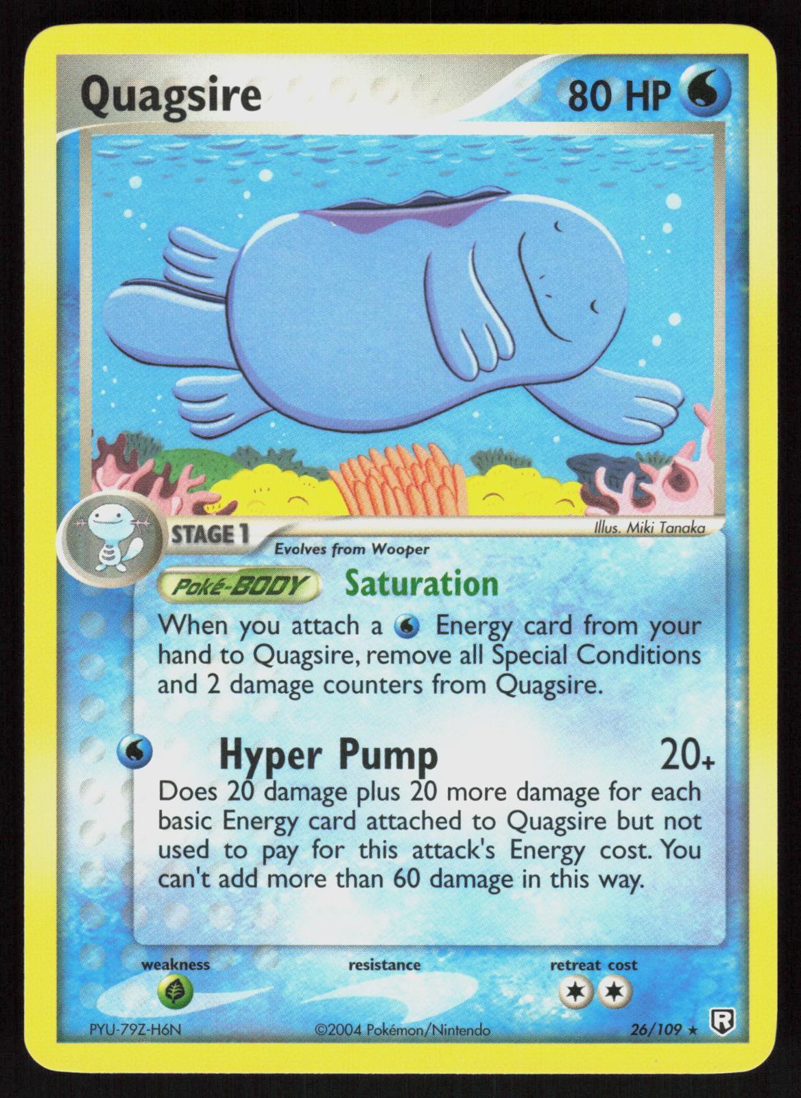 Pokemon Quagsire 26/109 Team Rocket Returns Rare Near Mint
