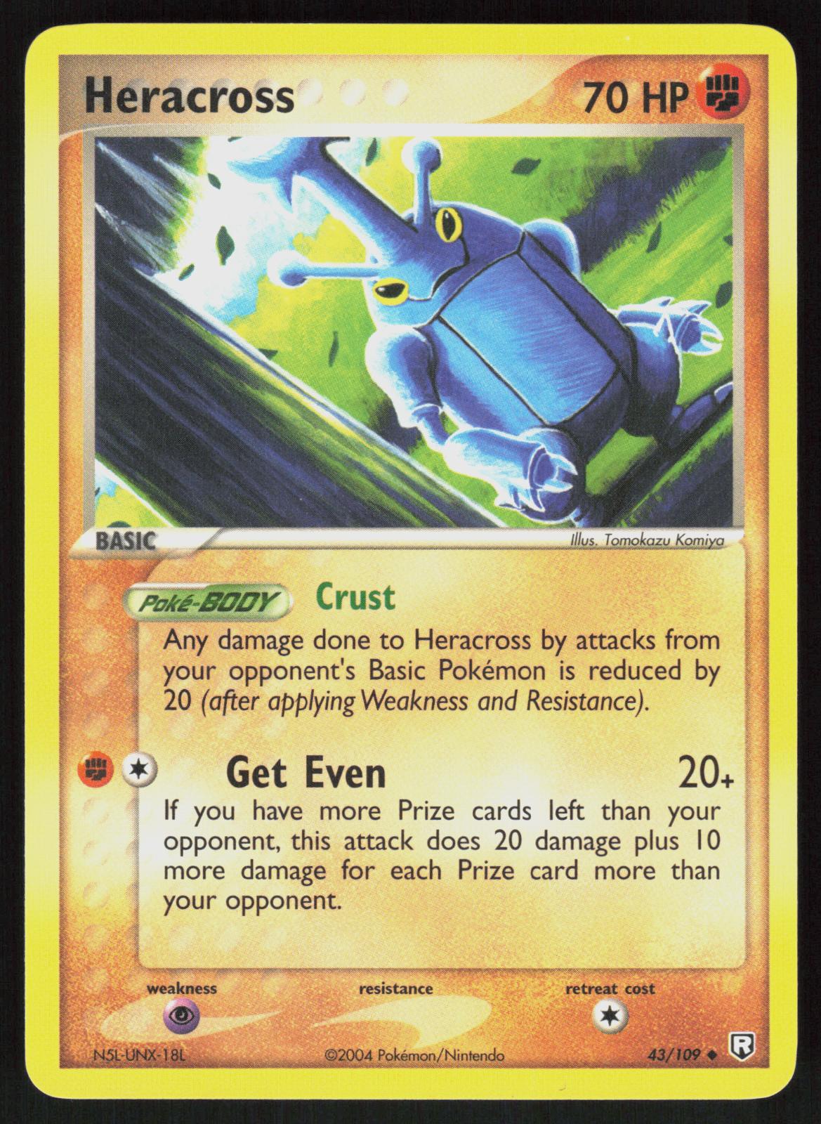 Pokemon Heracross 43/109 Team Rocket Returns Uncommon Near Mint