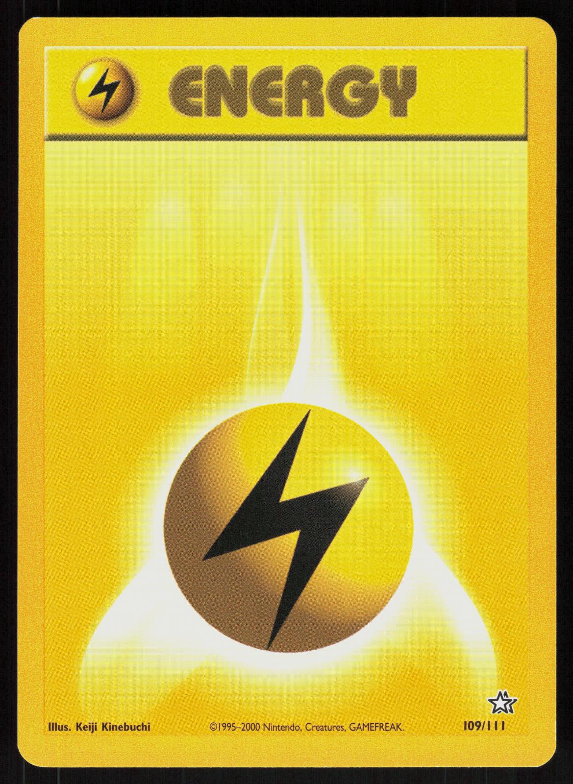 Pokemon Lightning Energy 109/111 Neo Genesis Near Mint